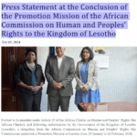 Screenshot 2025-06-10 001221 Press Statement at the Conclusion of the Promotion Mission of the African Commission on Human and Peoples’ Rights to the Kingdom of Lesotho